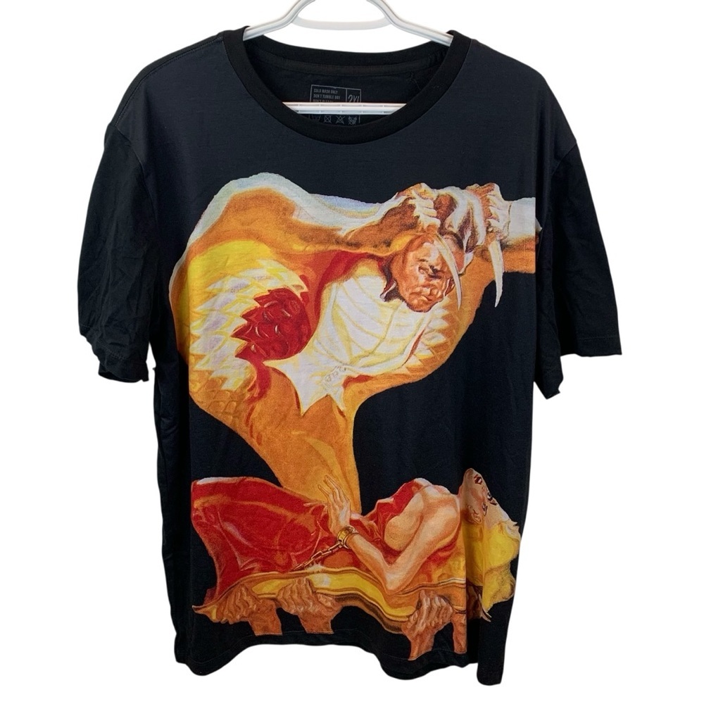 Science Fiction Cobra Snake Woman Graphic Tee Men's 2XL RedBubble T-shirt Pulp